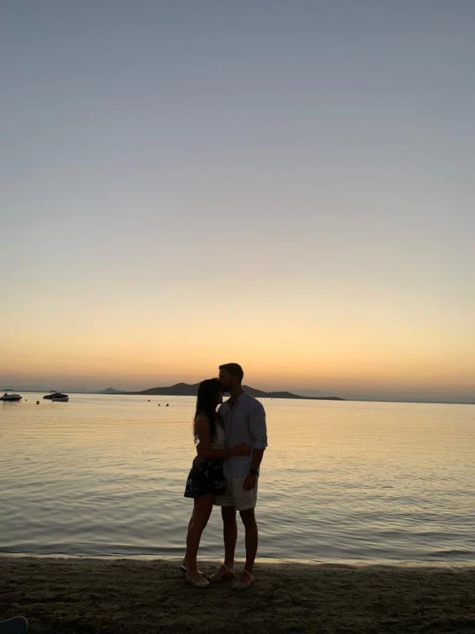 Margarita y Hugo al atardecer