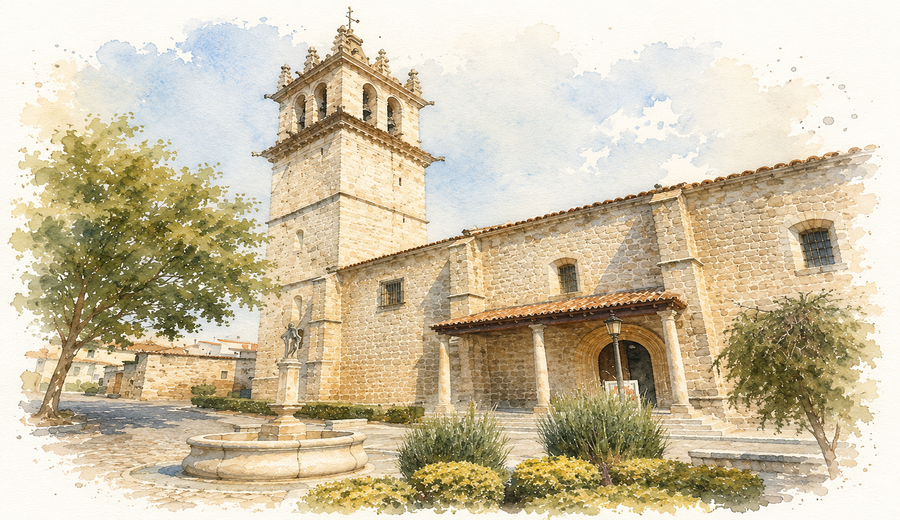 Garabato artístico de la Basílica de Colmenar Viejo